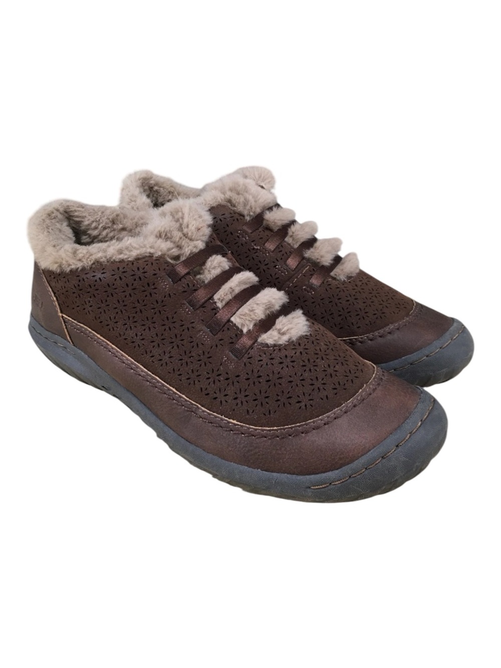JBU by Jambu Brie Women’s 8.5 Brown Faux Fur Memory Foam Shoes